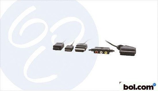 InLine SCART-kabel 5 Meter - Stekker/stekker Aansluiting - Volledig Bekabeld Voor Audio/video Verbindingen