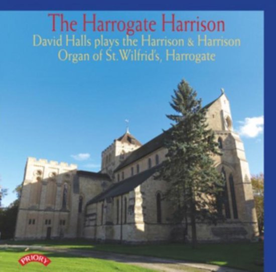 Albumhoes met tekst 'The Harrogate Harrison' en een afbeelding van de Sint-Wilfriduskerk in Harrogate, Verenigd Koninkrijk.