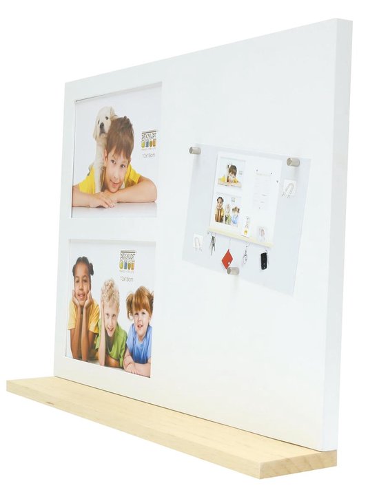 vermijden sticker Inferieur Deknudt Frames foto-magneetbord S68EL1 E2A - wit - hout - 2x 13x18 cm |  bol.com