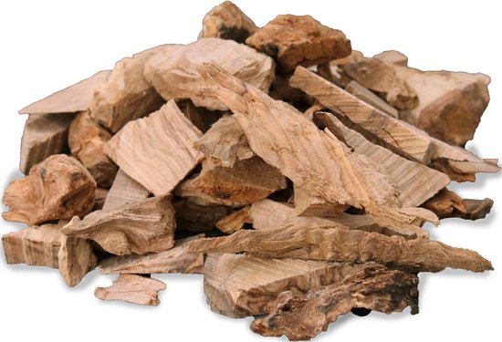 Smokey Olive Wood- Houtsnippers - Olijfhout - 500ml - Chips grote maat ø 2cm-3cm - Smokey Olive Wood