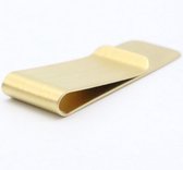 Geldclip goudkleurig - 5,1 x 2,0 cm