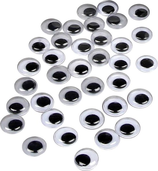 Yeux écarquillés, D: 10 mm, 1000 pièces