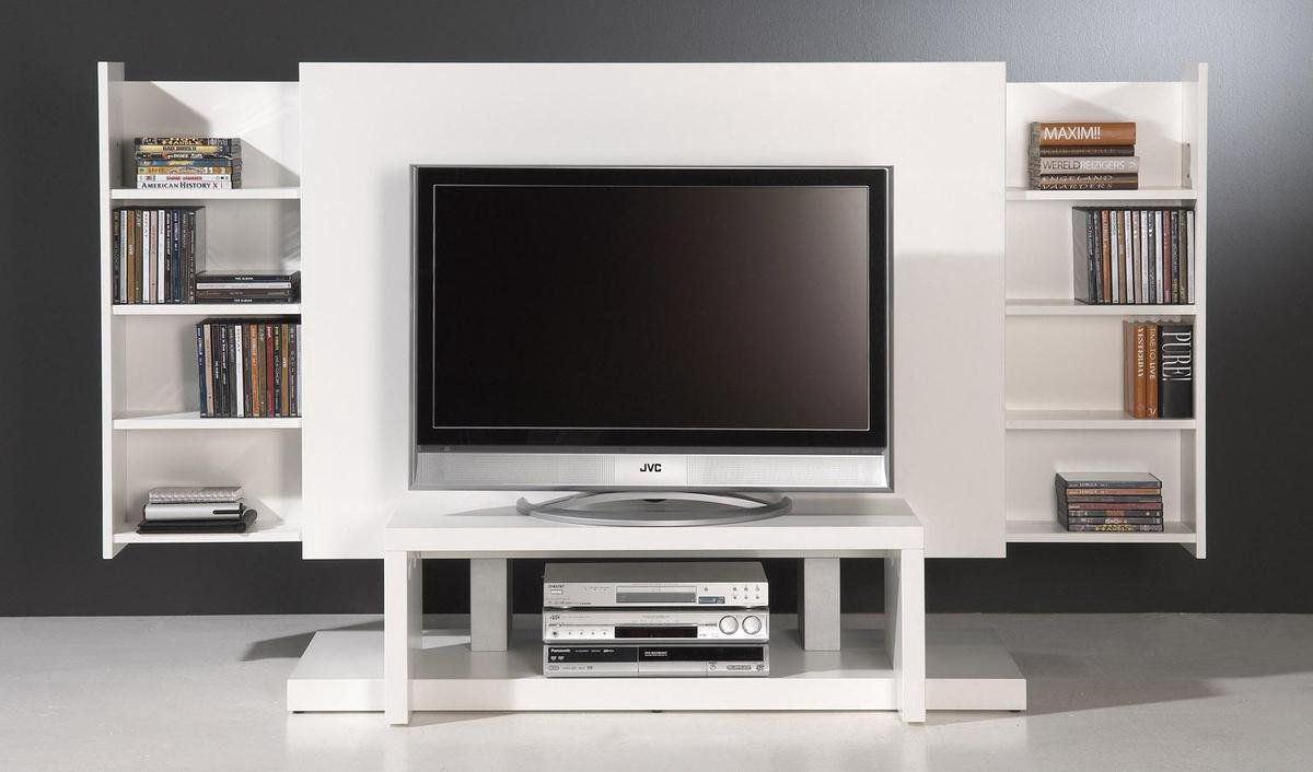 Goossens Tv audio meubel Zona, flatscreenmeubel 62 cm diep met 2  uitschuifzijdes | bol.com