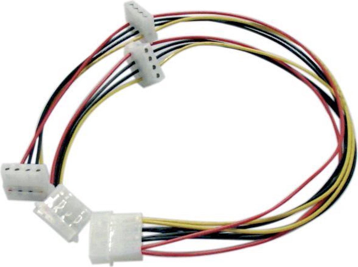 Deltaco DEL-114D Intern verloop van 1x 5.25 naar 4x 5.25 inch 47cm