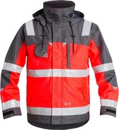 FE Engel Pilot Jas EN 20471 1001-928 - Rood/Grijs 4725 - L