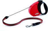 Flexi Comfort Rood/Zwart 5 mtr tot 12 kg