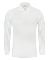 Tricorp Poloshirt lange mouw - Casual - 201009 - Wit - maat L