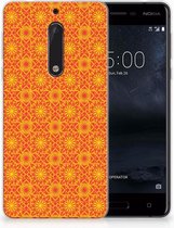 Nokia 5 TPU Hoesje Design Batik Orange