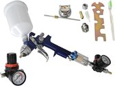 ISOT Verfpistool HVLP - Compressor spuitpistool met bovenbeker - Incl. accessoires