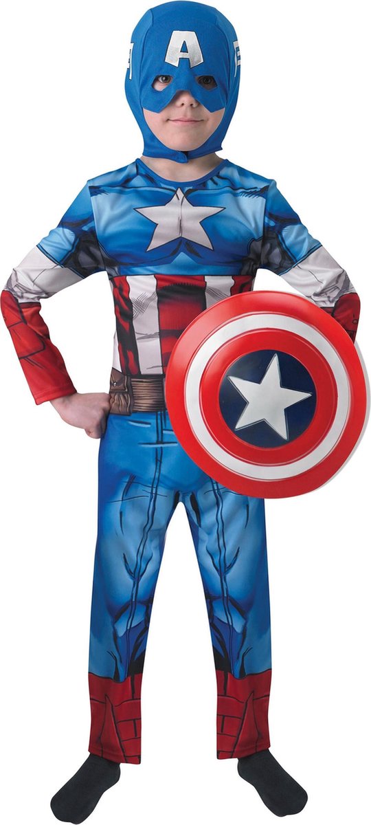 Captain America™ kostuum met schild voor kinderen - Verkleedkleding |  bol.com