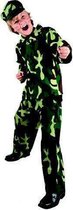 Soldaten Kostuum Army camouflage leger pak - mt 7-9 jaar