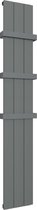 Design radiator verticaal aluminium mat antraciet 180x28cm 948 watt - Rosano