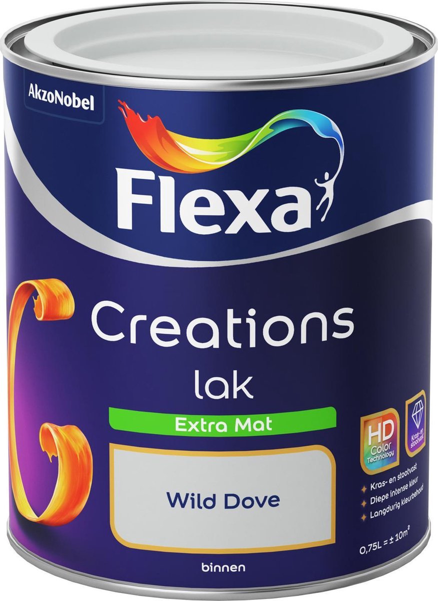 Flexa Creations Lak - Extra Mat - Wild Dove - 750 ml