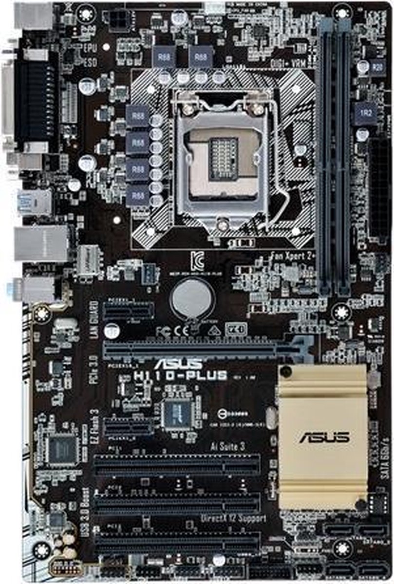 ASUS H110PLUS moederbord LGA 1151 (Socket H4) Intel® H110 ATX