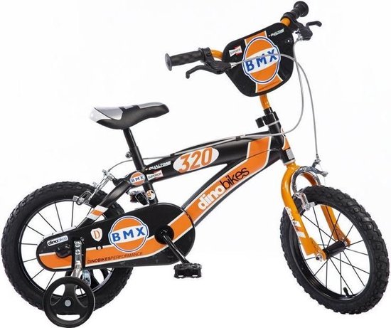 Dino BMX Kinderfiets - Jongens - 16 inch - Black Orange | bol.com