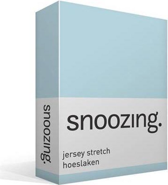 Snoozing Jersey Stretch - Hoeslaken - Tweepersoons - 120/130x200/220 cm - Hemel