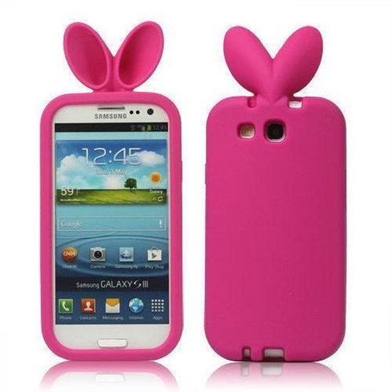 Midden legaal Caroline Samsung Galaxy S3 konijnen hoesje - grappig back cover hoesje in de vorm  van een... | bol.com