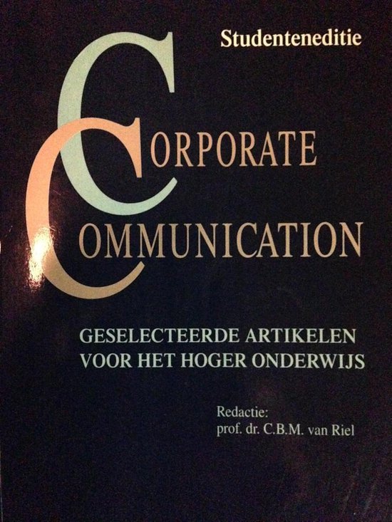 9789031317783 - Studenteneditie - VAN RIEL