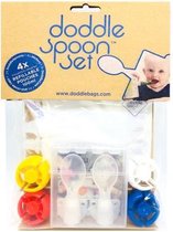 DoddleSpoon Set Herbruikbare knijpzakjes met lepels en opbergbox
