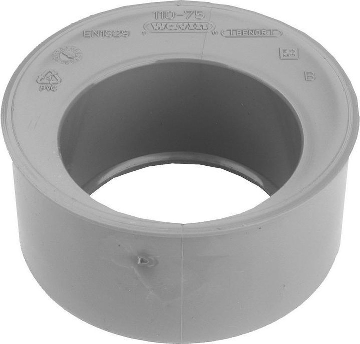 Wavin PVC lijm verloopring excentrisch 110x90mm