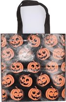 Halloween - Trick or treat pompoen tas voor snoepjes zwart - Halloween snoep ophalen