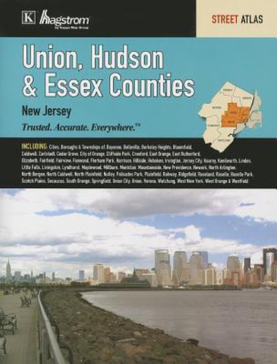 Union, Hudson & Essex Counties, New Jersey, Hagstrom 9780762583386