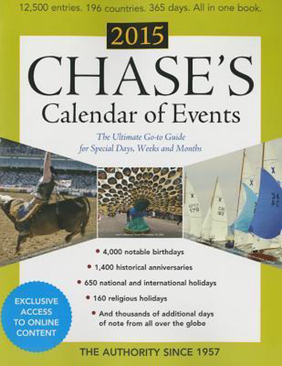 Chase's Calendar of Events, Editors Of Chases Calendar Of