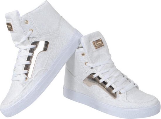 het winkelcentrum abces pakket Tamboga - Hoge Heren Sneaker - Leatherlook - Wit | bol.com