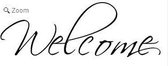 Muursticker Welcome
