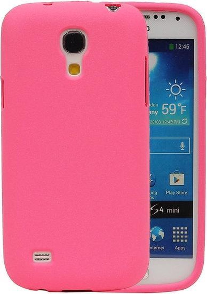 Roze Zand TPU back case cover hoesje voor Samsung Galaxy S4 mini I9190