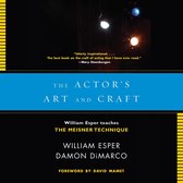 Boekomslag van The Actor's Art and Craft door William Esper en Damon DiMarco, met blauwe band en podiumverlichting.