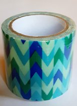 masking tape Blauw Pijlen - decoratie washi papier tape - 48 mm x 4 m