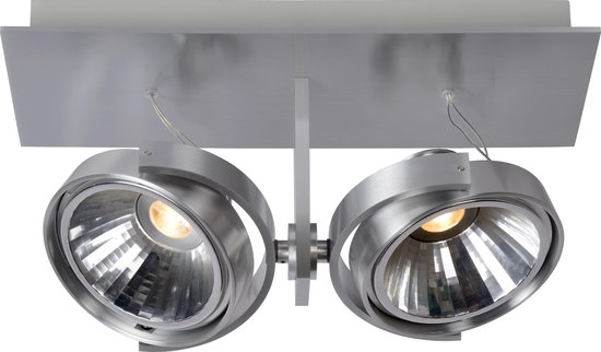 Lucide Spectrum - Plafondspots - 2 Lichts - Dimbare LED - Aluminium |  bol.com