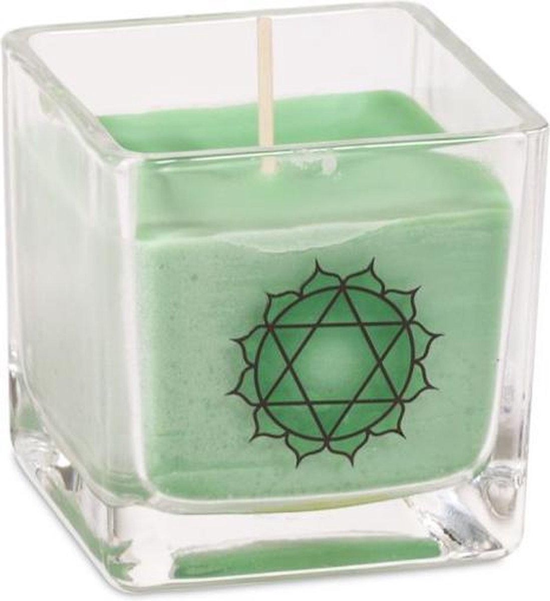 Goedkoopste Yogi & Yogini naturals Koolzaadwas geurkaars 4e chakra (6x6x6 cm