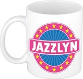 Jazzlyn naam koffie mok / beker 300 ml  - namen mokken