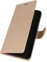 Wallet Cases Hoesje voor LG V30s ThinQ Goud