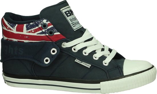 BK - Roco 3703 - Sneaker hoog sportief - Heren - Maat 45 - Blauw - 26  -Navy/Union Jack | bol.com
