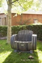 Tuinstoel Fauteuil 'DOC' - kunststof houtnerf