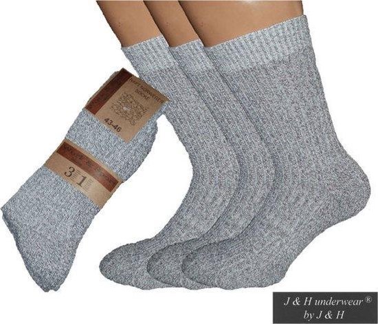 overtuigen vermomming Eentonig Socke/"Noorse Sokken"/3 Paar/Maat 43-45/Werksokken/Geitenwollen Sokken |  bol.com