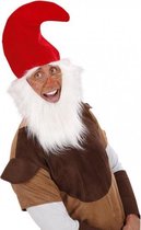Kaboutermuts met baard en wenkbrauw
