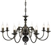 Hanglamp lamp kroonluchter zwart antiek metaal chandelier