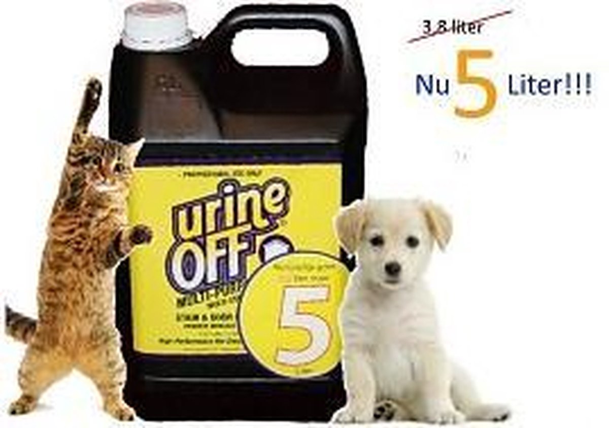Urine off geurverwijderaar en vlekkenverwijderaar van hond en kat  can a 5 Liter - Urine Off