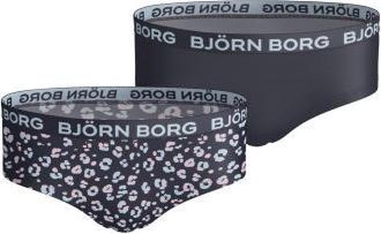 Bjorn Borg Sportonderbroek casual - 2p HIPSTER BB ANIMAL - blauw - vrouwen - 110