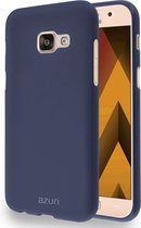 Azuri flexibele cover met sand texture - blauw - voor Samsung Galaxy A3 2017