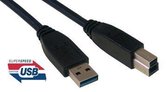 MCL MC923AB-2M/N USB-kabel USB A USB B Zwart