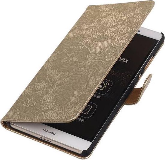 Sony Xperia E4g Lace Kant Bookstyle Wallet Hoesje Goud - Cover Case Hoes |  bol.com