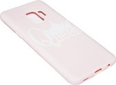 ADEL Siliconen Back Cover Hoesje Geschikt voor Samsung Galaxy S9 Plus - Queen Roze