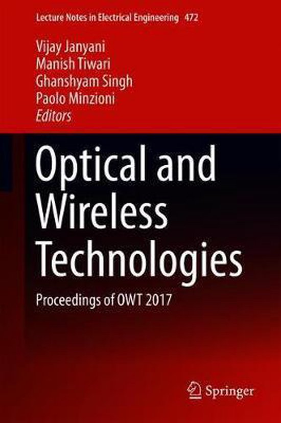 Optical and Wireless Technologies 9789811073946 Boeken