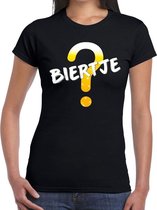 Oktoberfest Biertje tekst t-shirt zwart dames XXL