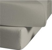 Senza Donna 180 GSM Hoeslaken Grijs - 100x200+35 cm